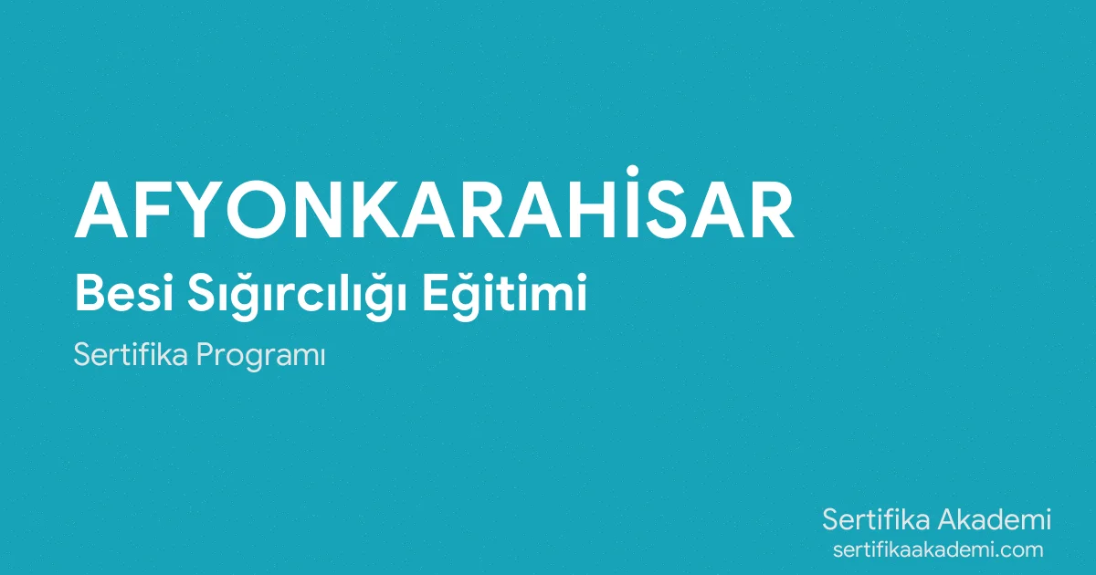 Afyonkarahisar Besi Sığırcılığı Eğitimi