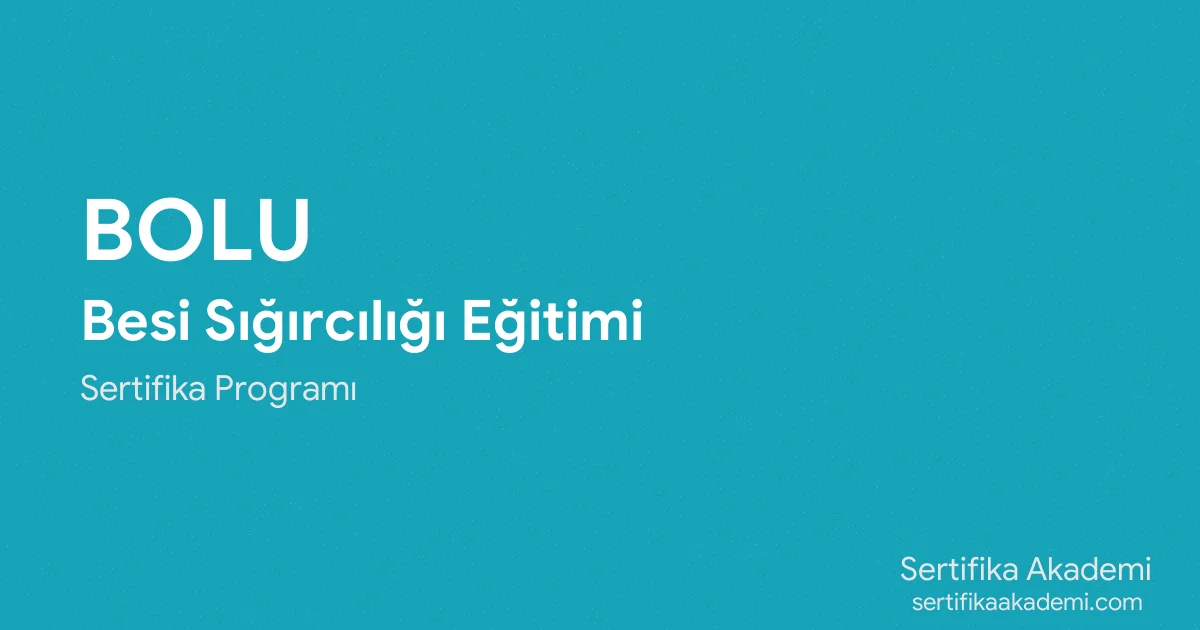 Bolu Besi Sığırcılığı Eğitimi