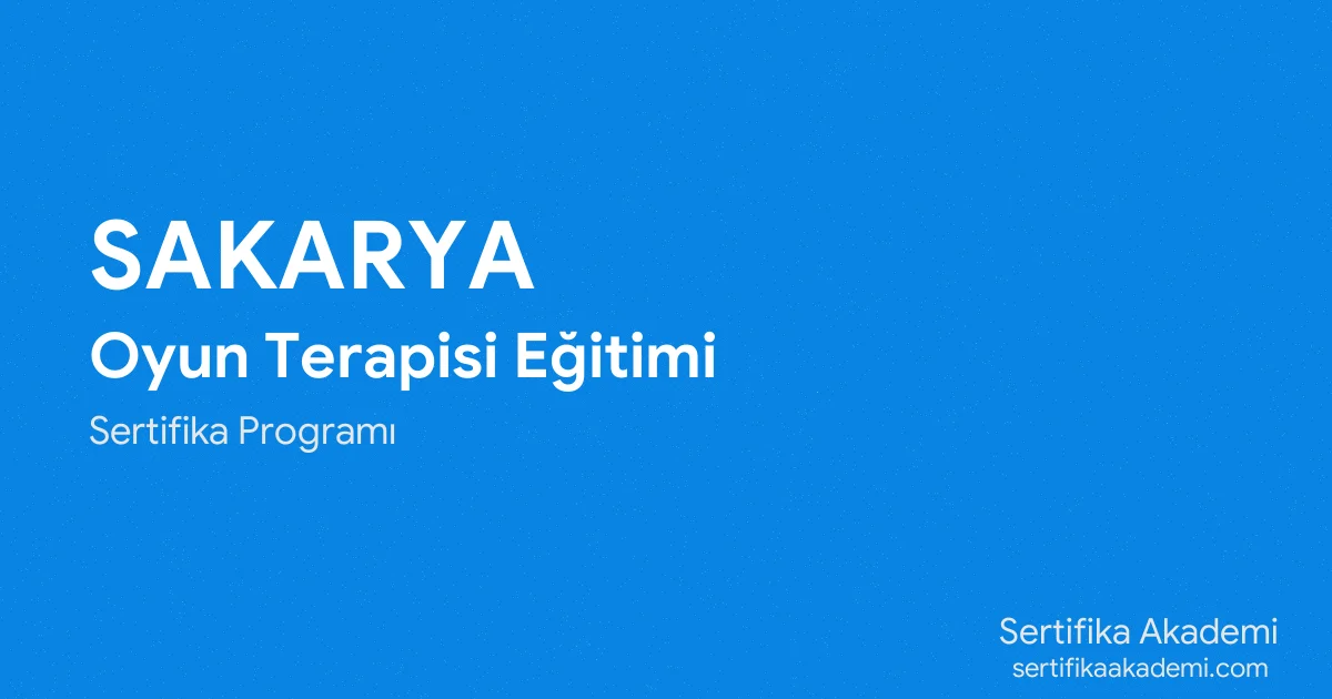 Sakarya Oyun Terapisi Eğitimi