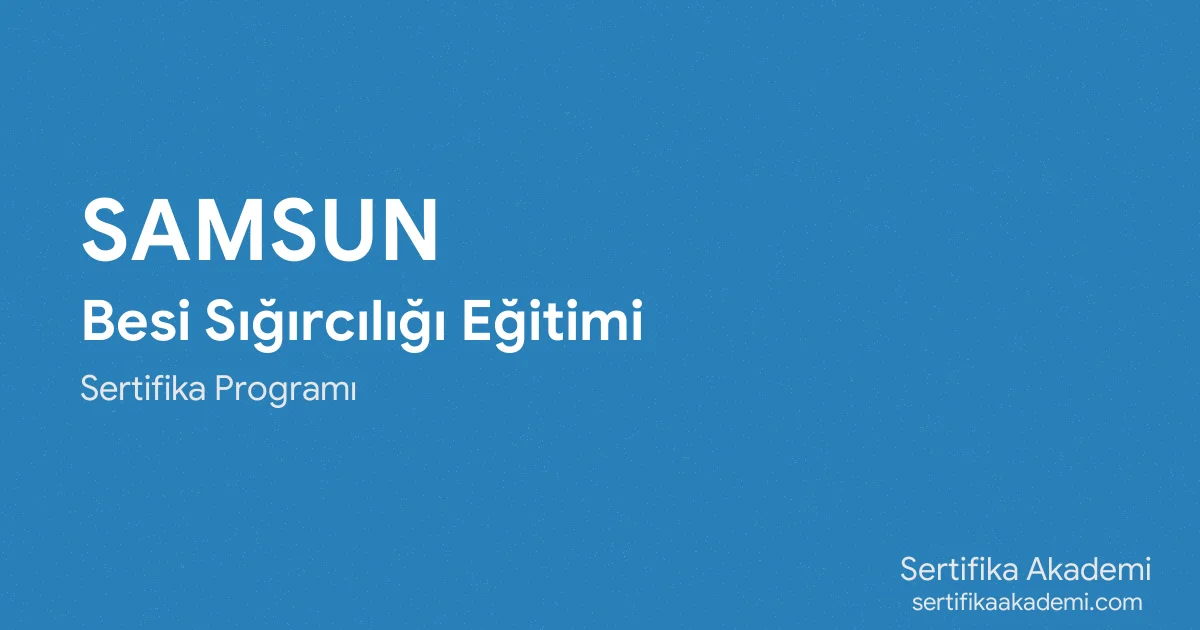 Samsun Besi Sığırcılığı Eğitimi