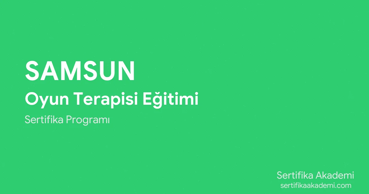 Samsun Oyun Terapisi Eğitimi
