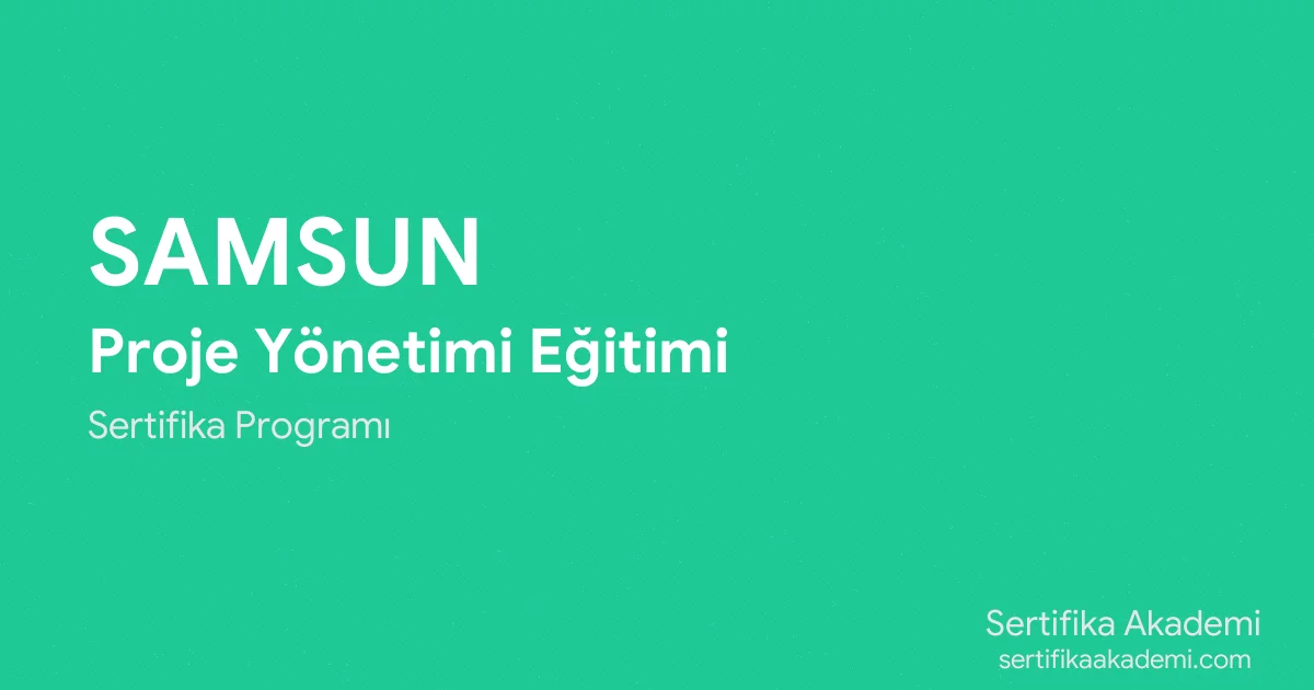 Samsun Proje Yönetimi Eğitimi